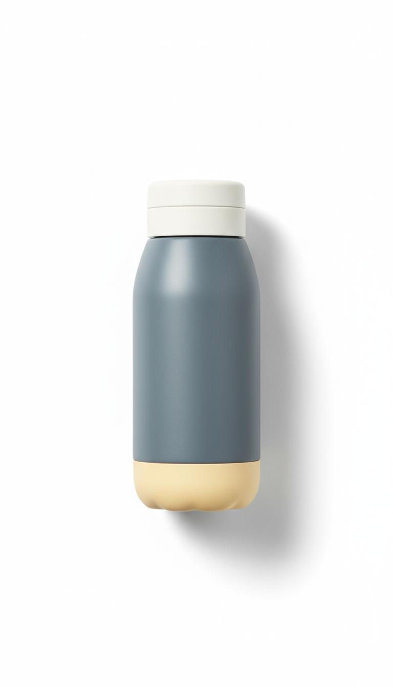 Reusable Water Bottle with Cause Breakdown